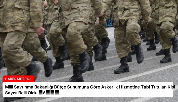 Milli Savunma Bakanlığı Bütçe Sunumuna Göre Askerlik Hizmetine Tabi Tutulan Kişi Sayısı Belli Oldu ⏬👇