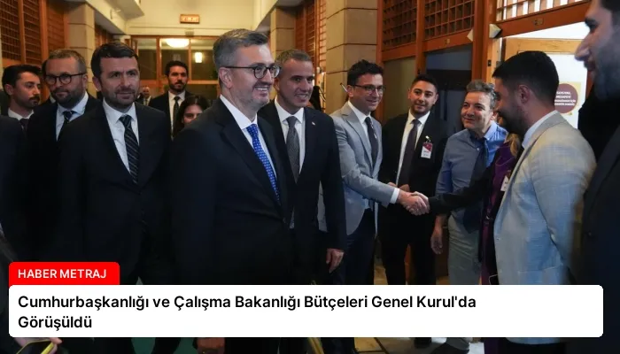 Cumhurbaşkanlığı ve Çalışma Bakanlığı Bütçeleri Genel Kurul’da Görüşüldü