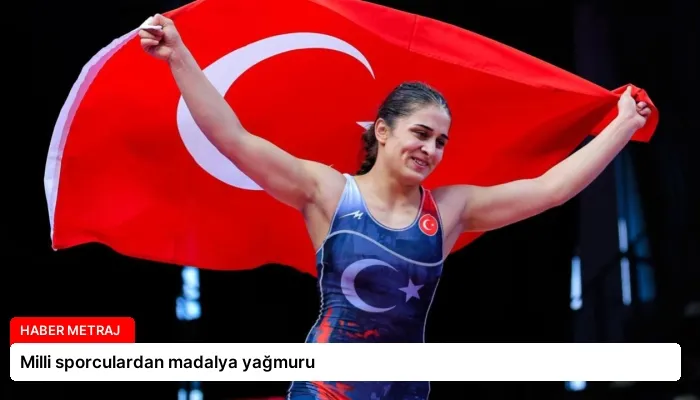 Milli sporculardan madalya yağmuru