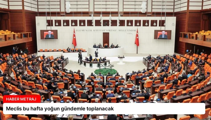 Meclis bu hafta yoğun gündemle toplanacak