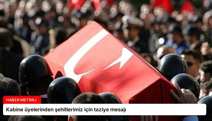 Kabine üyelerinden şehitlerimiz için taziye mesajı