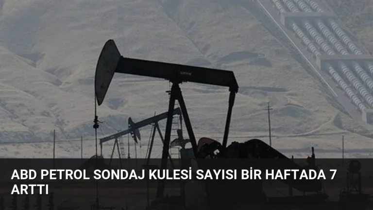ABD Petrol Sondaj Kulesi Sayısı Bir Haftada 7 Arttı