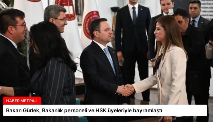 Bakan Gürlek, Bakanlık personeli ve HSK üyeleriyle bayramlaştı
