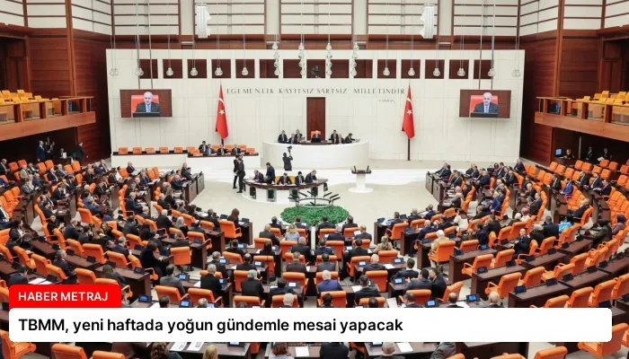 TBMM, yeni haftada yoğun gündemle mesai yapacak