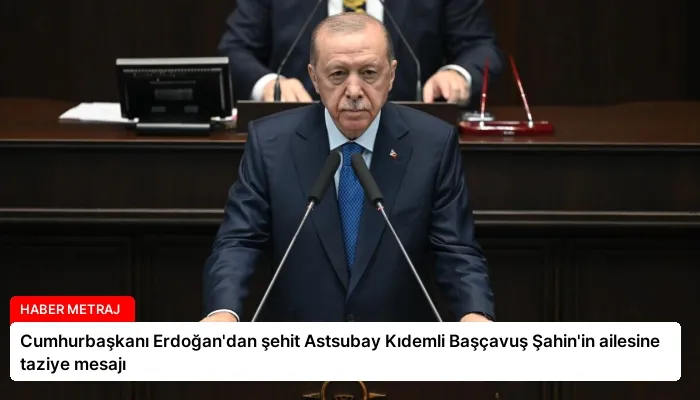 Cumhurbaşkanı Erdoğan’dan şehit Astsubay Kıdemli Başçavuş Şahin’in ailesine taziye mesajı