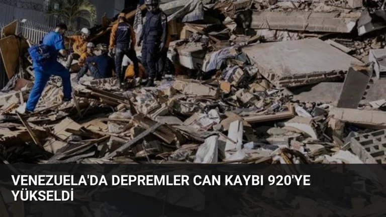 Venezuela’da Depremler Can Kaybı 920’ye Yükseldi