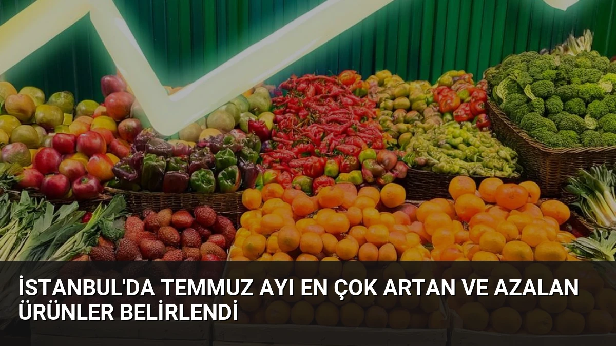 İstanbul’da Temmuz Ayı En Çok Artan ve Azalan Ürünler Belirlendi