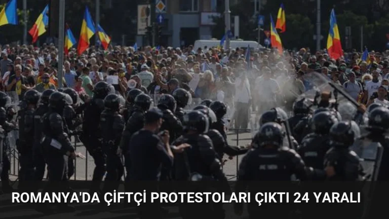Romanya’da Çiftçi Protestoları Çıktı 24 Yaralı